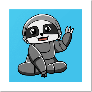 Robot Sloth Posters and Art